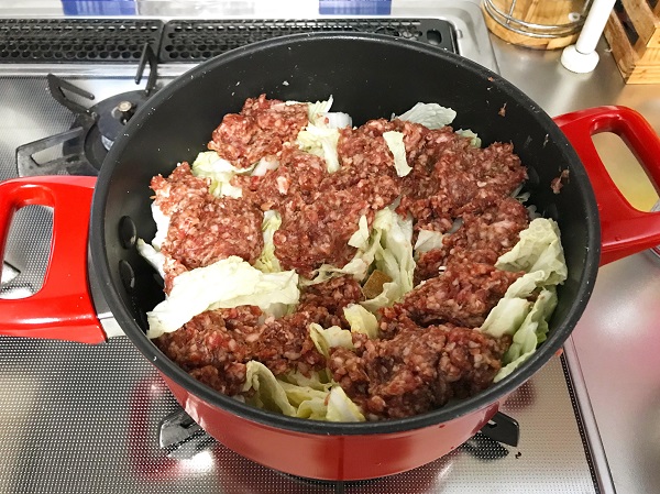 ひき肉と白菜のトマト煮