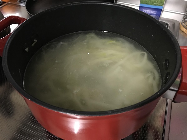 明太じゃがバタースープの作り方